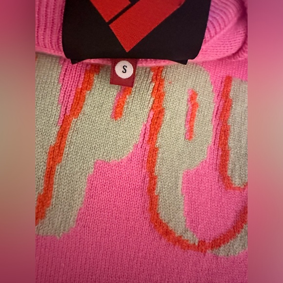 NWT Happy Sheep Pink 'Happy' Cashmere Blend Sweater - Picture 3 of 4